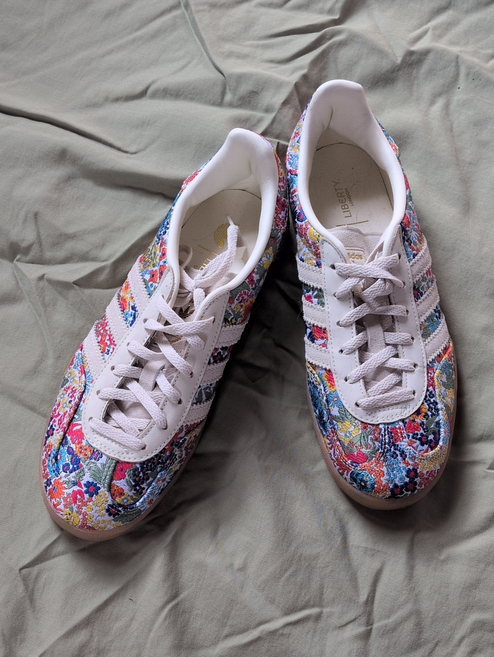 Adidas Women's Floral Samba Gazelle Sneakers - Liberty Of London Size 7